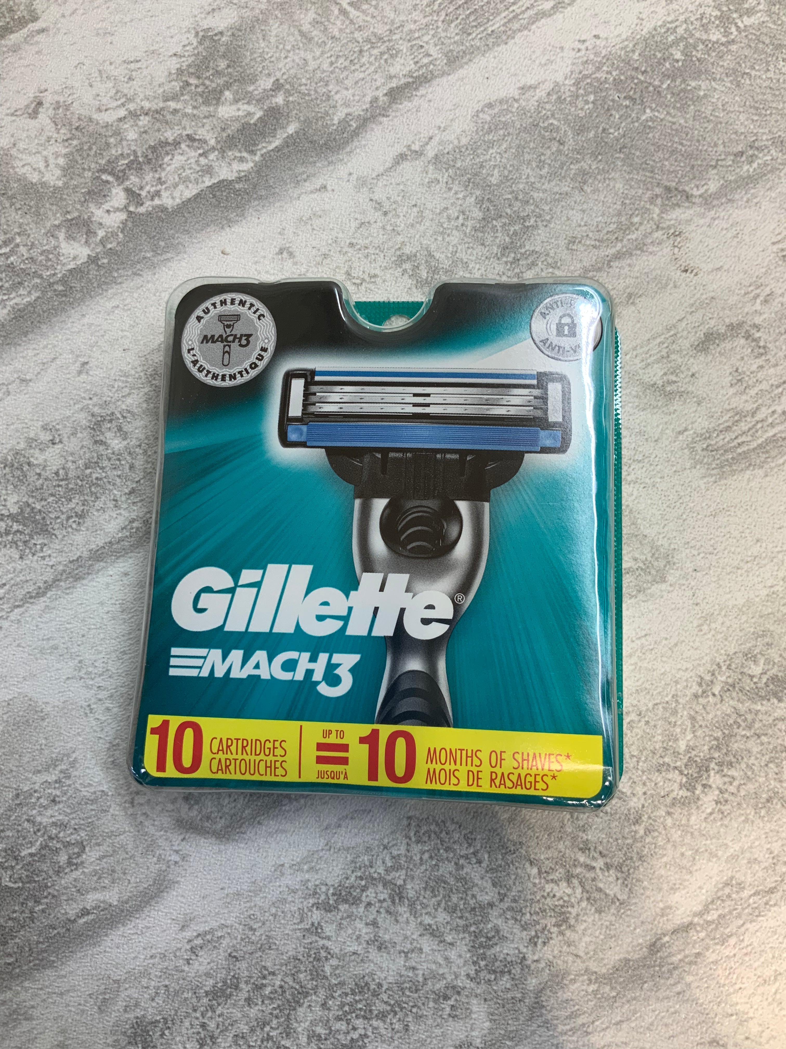 Mach3 Razor Blade Refill Cartridges, 10 Count (7568924803310)